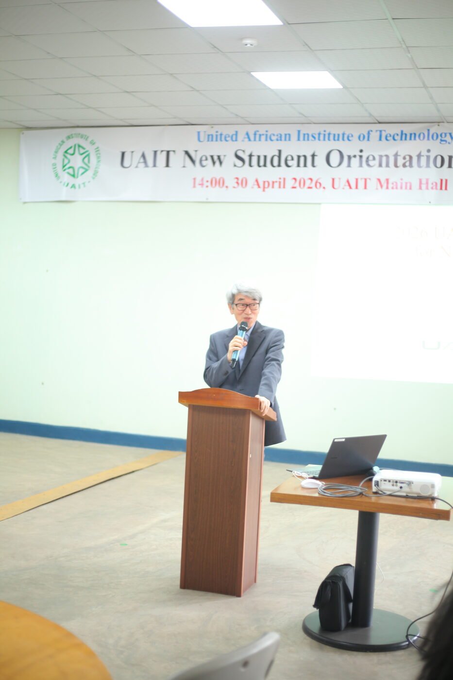 Deputy Vice Chancellor giving remarks