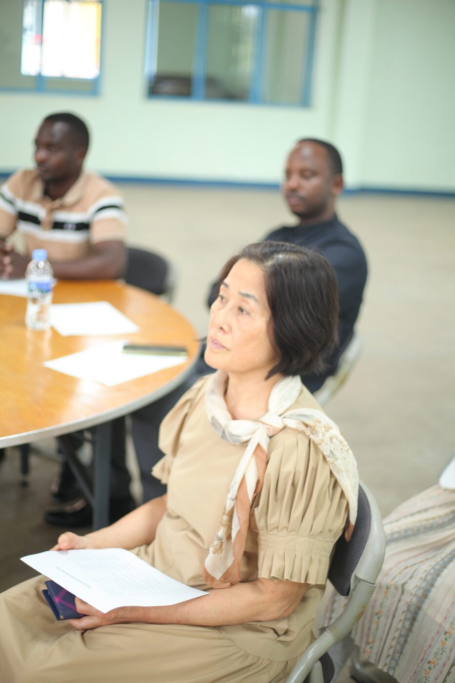 Korean Language professors attending orientation day