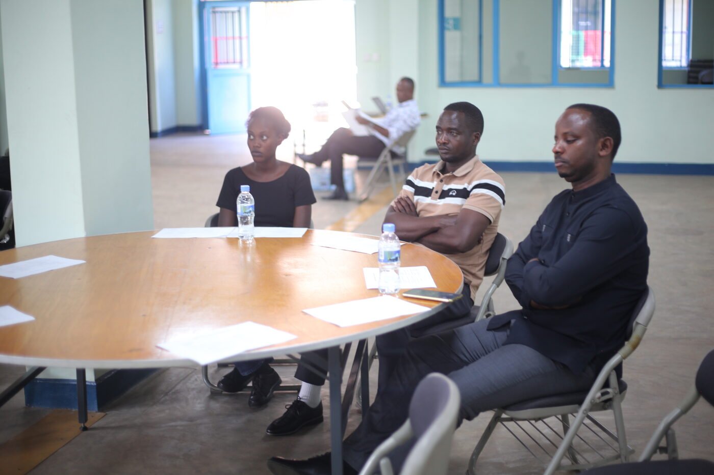 Lecturers attending orientation day