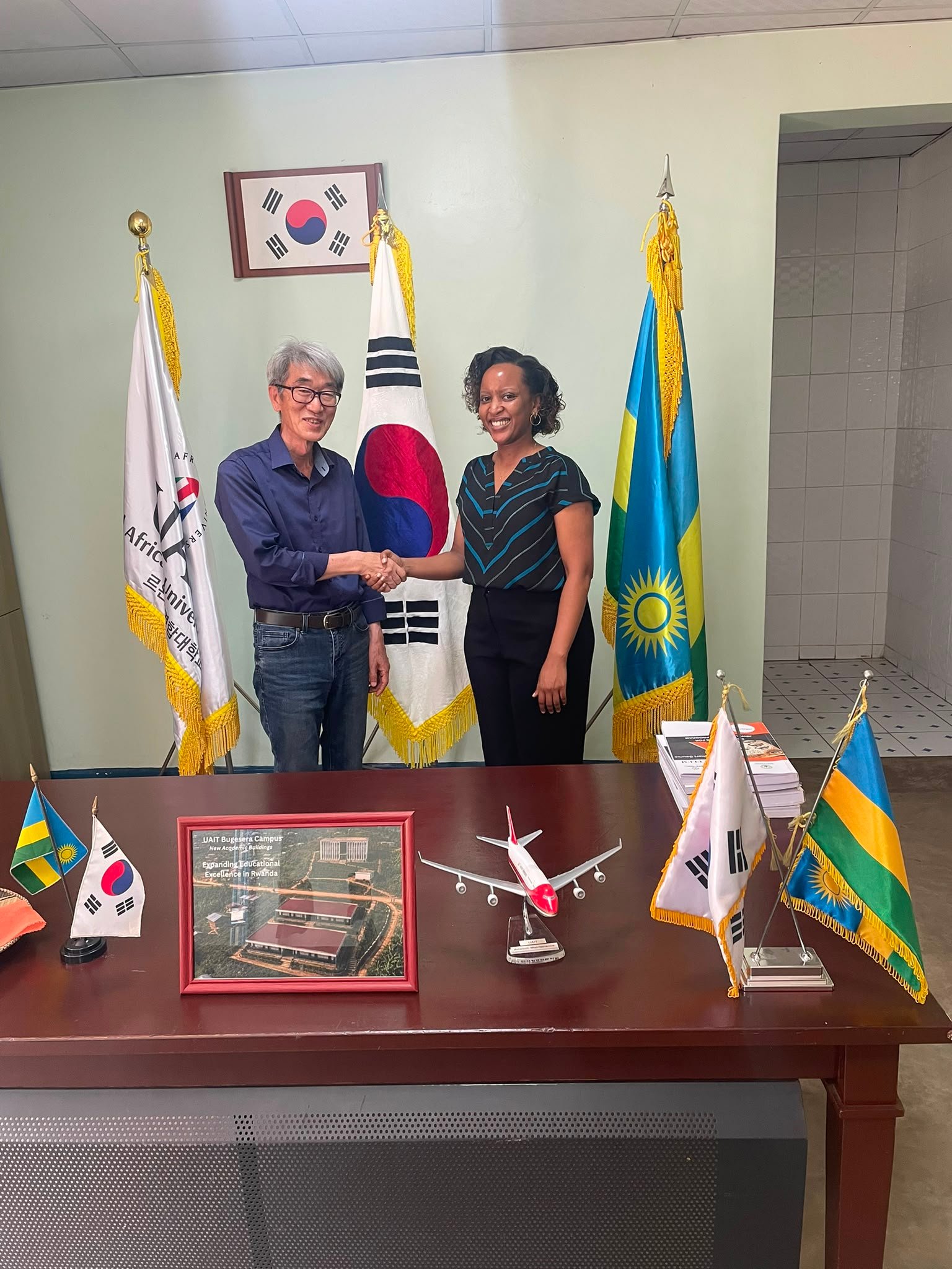 UAIT Deputy Vice Chancellor and ICT Chamber representative formalising the Smart Ibiruhuko 2026 partnership