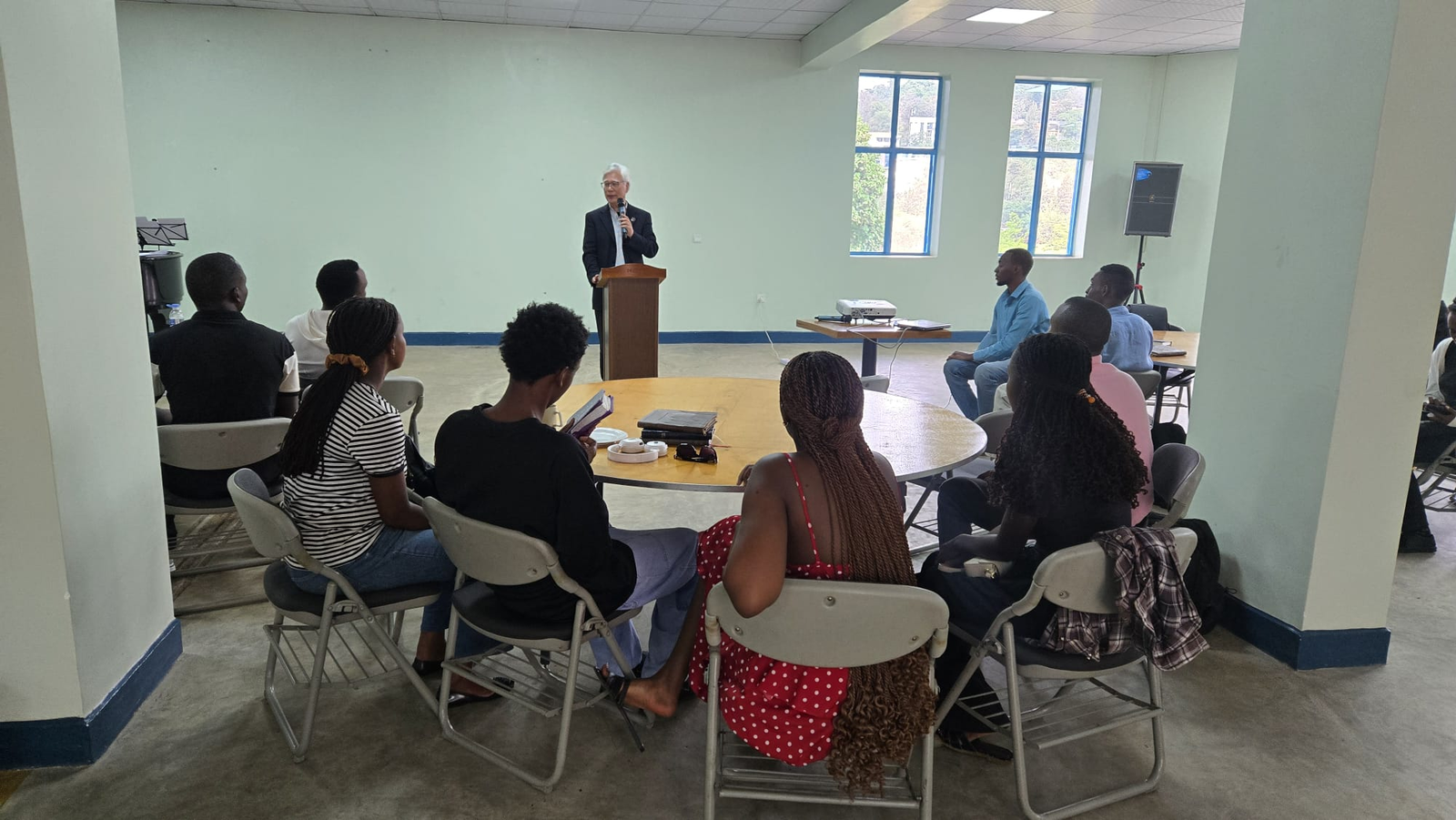 UAIT Vice Chancellor speaking during the Friday Chapel program