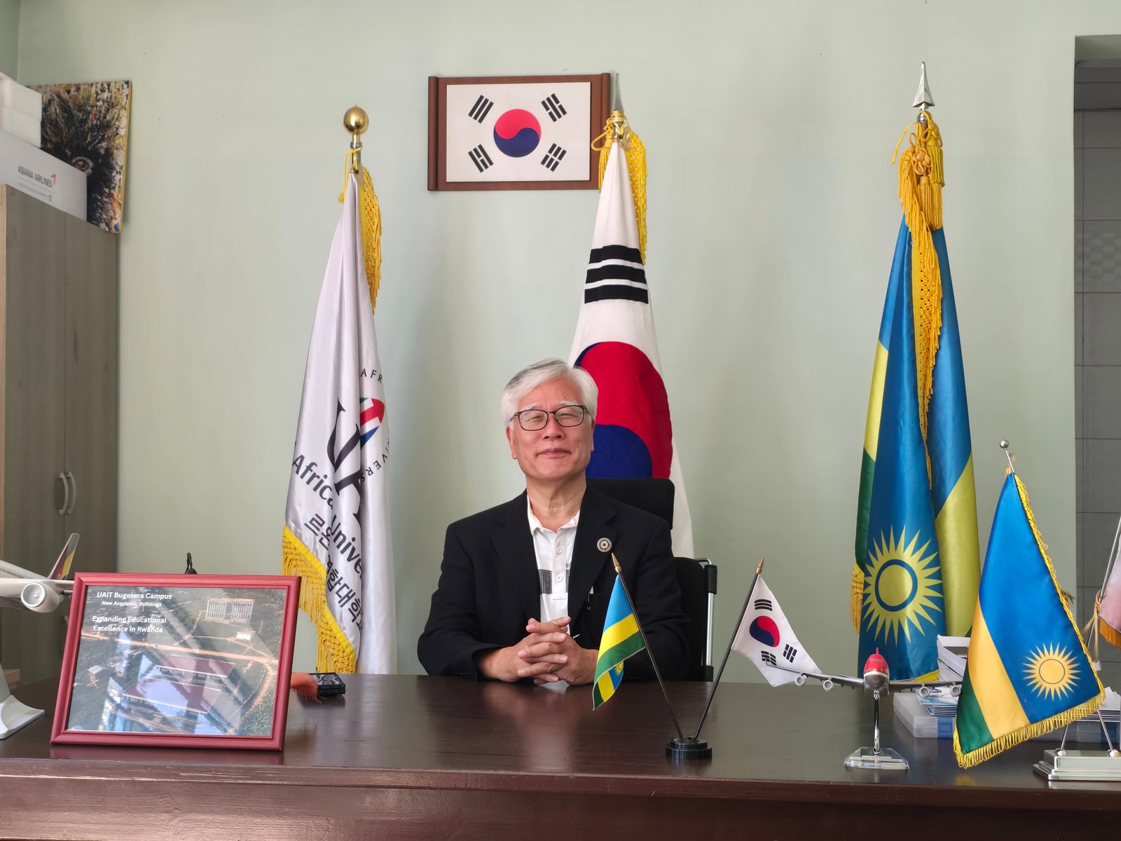 UAIT Vice Chancellor Dr Chang Ki Lee in his office