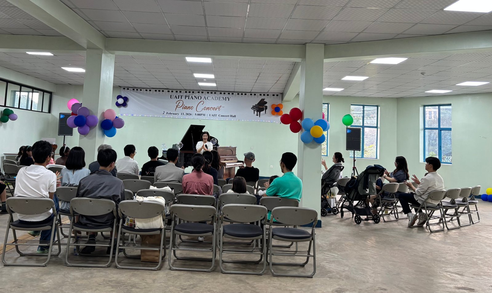 Audience enjoying the piano concert performances